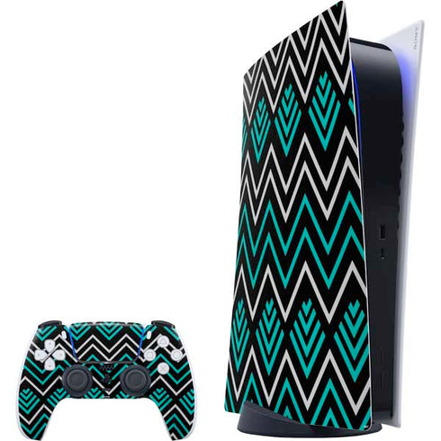 Techno Chevron PS5 Digital Edition Bundle Skin