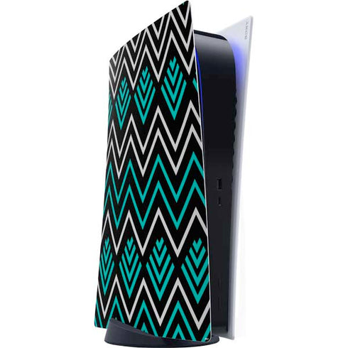 Techno Chevron PS5 Digital Edition Console Skin