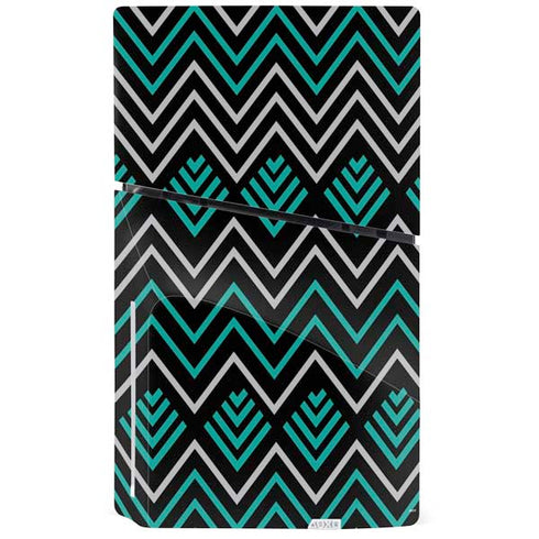 Techno Chevron PS5 Slim Disk Bundle Skin