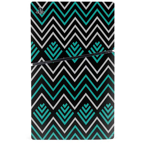 Techno Chevron PS5 Slim Disk Console Skin