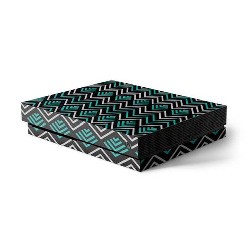 Techno Chevron Xbox One X Console Skin