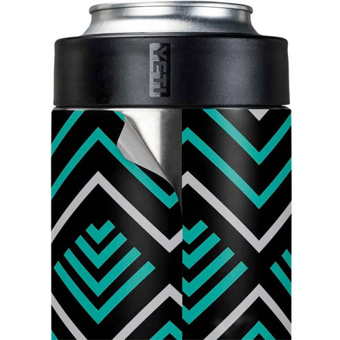 Techno Chevron Yeti Colster Can Insulator Skin