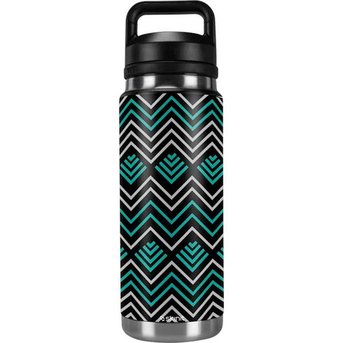 Techno Chevron YETI Rambler 26oz Bottle Skin