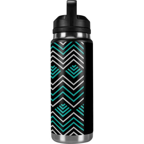 Techno Chevron YETI Rambler 26oz Bottle Skin