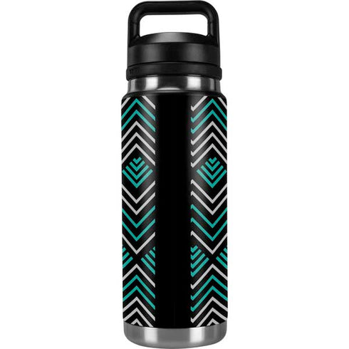 Techno Chevron YETI Rambler 26oz Bottle Skin