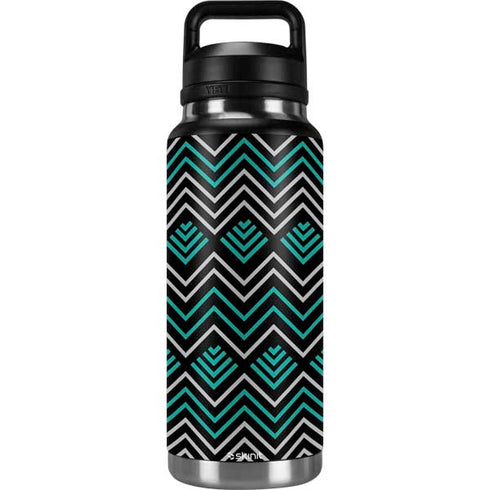 Techno Chevron YETI Rambler 36oz Bottle Skin