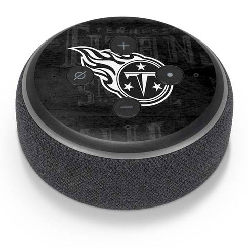 NFL Tennessee Titans Black & White Amazon Echo Dot Skin