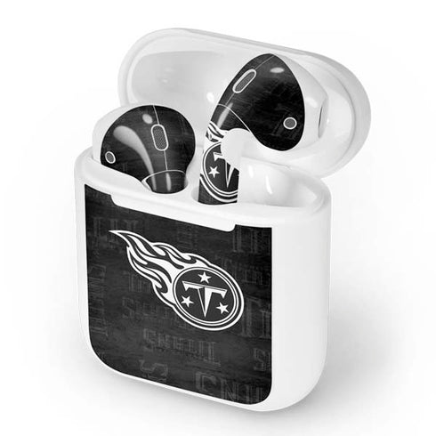 NFL Tennessee Titans Black & White Apple AirPods Skin