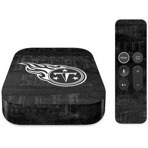 NFL Tennessee Titans Black & White Apple TV Skin