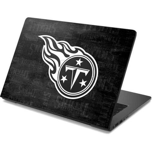 NFL Tennessee Titans Black & White Dell Chromebook Skin