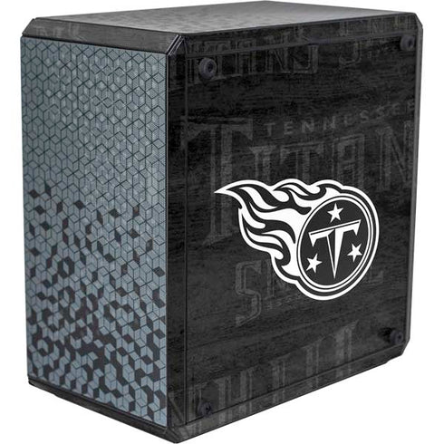 NFL Tennessee Titans Black & White Cooler Master MasterBox Q300L Mini Tower Skin
