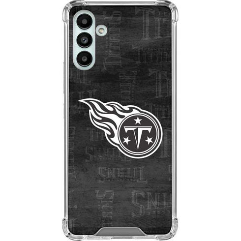 NFL Tennessee Titans Black & White Galaxy A13 5G Clear Case