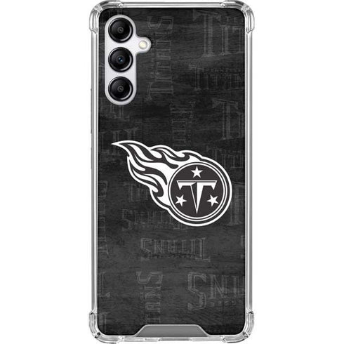 NFL Tennessee Titans Black & White Galaxy A14 5G Clear Case