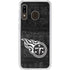 NFL Tennessee Titans Black & White Galaxy A20 Clear Case