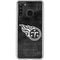 NFL Tennessee Titans Black & White Galaxy A21 Clear Case