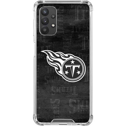 NFL Tennessee Titans Black & White Galaxy A32 5G Clear Case