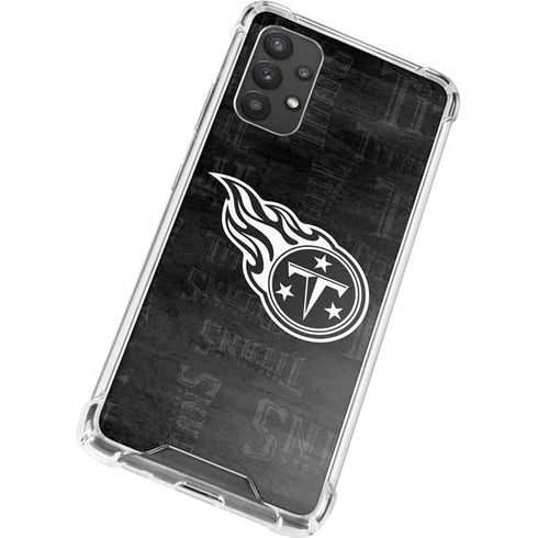 NFL Tennessee Titans Black & White Galaxy A32 5G Clear Case