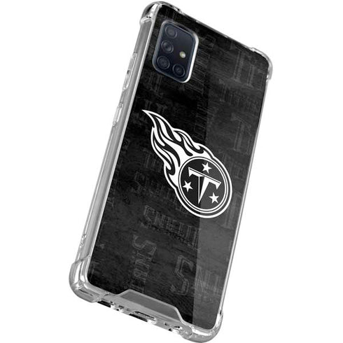 NFL Tennessee Titans Black & White Galaxy A51 5G Clear Case