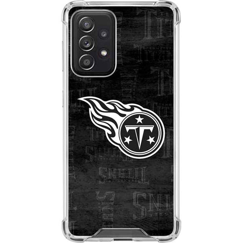 NFL Tennessee Titans Black & White Galaxy A52 5G Clear Case