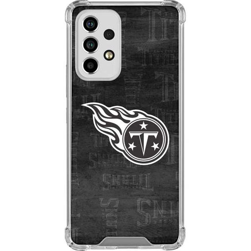 NFL Tennessee Titans Black & White Galaxy A53 5G Clear Case