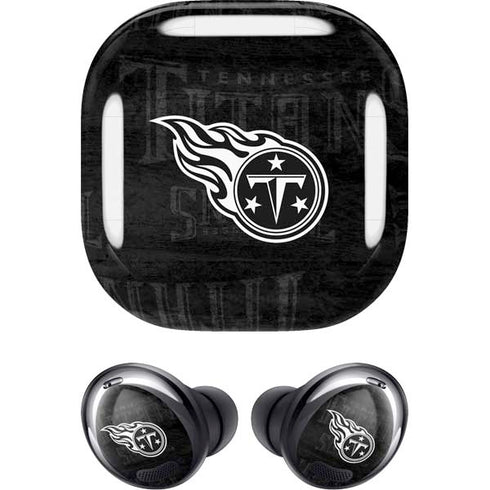 NFL Tennessee Titans Black & White Galaxy Buds Pro Skin