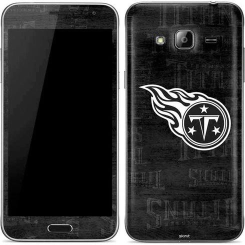 NFL Tennessee Titans Black & White Galaxy J3 Skin