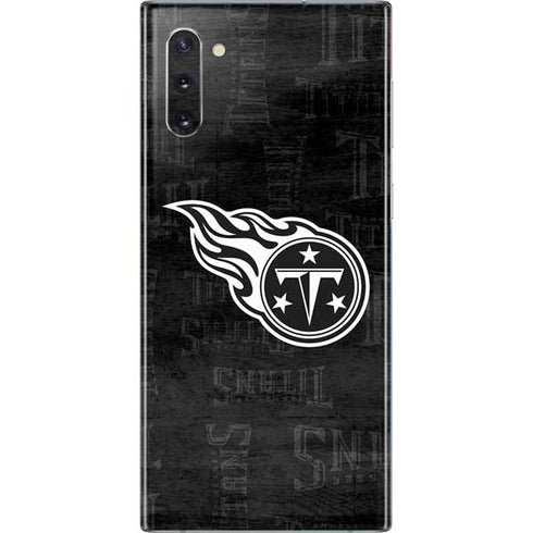 NFL Tennessee Titans Black & White Galaxy Note 10 Skin