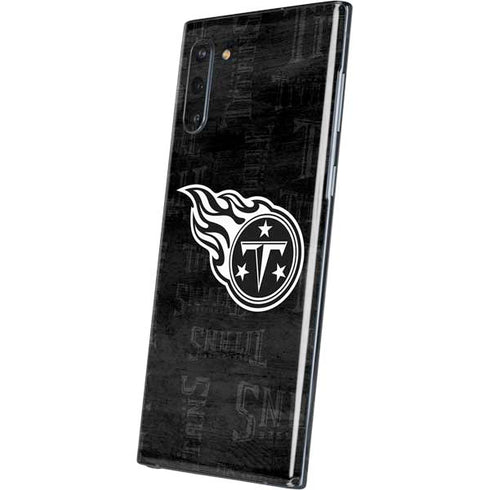 NFL Tennessee Titans Black & White Galaxy Note 10 Skin