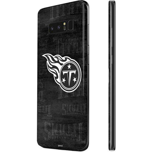 NFL Tennessee Titans Black & White Galaxy Note 8 Skin
