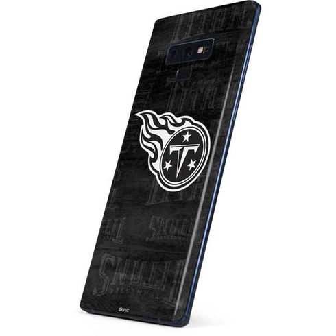 NFL Tennessee Titans Black & White Galaxy Note 9 Skin