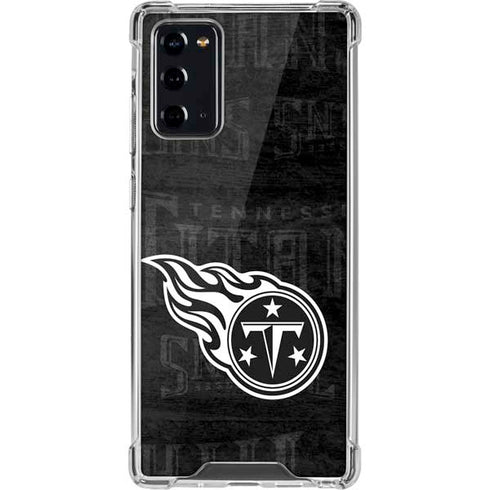 NFL Tennessee Titans Black & White Galaxy Note20 5G Clear Case