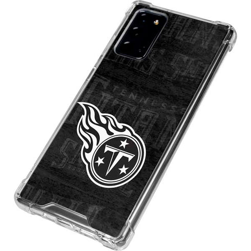 NFL Tennessee Titans Black & White Galaxy Note20 5G Clear Case