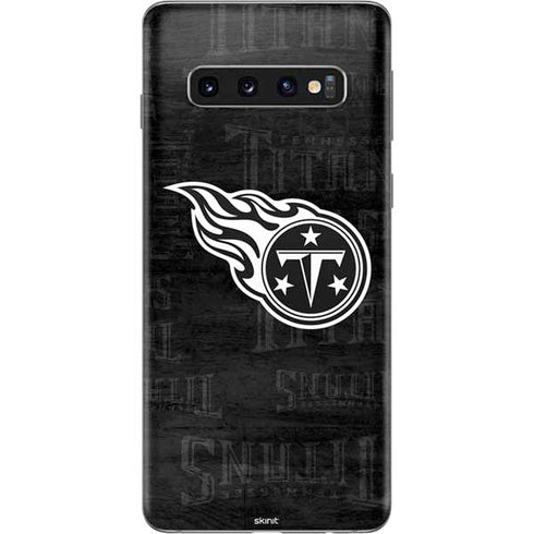 NFL Tennessee Titans Black & White Galaxy S10 Skin
