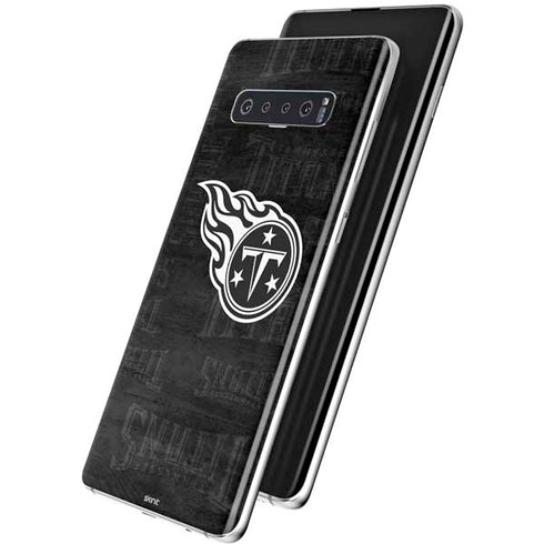 NFL Tennessee Titans Black & White Galaxy S10 Skin