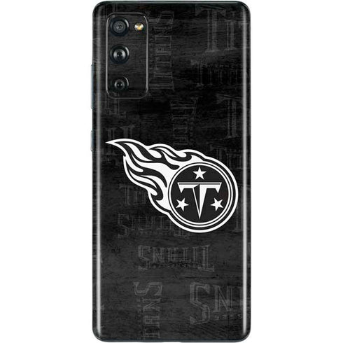 NFL Tennessee Titans Black & White Galaxy S20 Fan Edition Skin