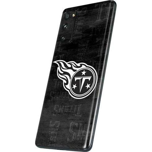 NFL Tennessee Titans Black & White Galaxy S20 Fan Edition Skin
