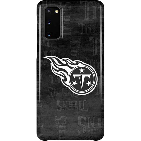 NFL Tennessee Titans Black & White Galaxy S20 Lite Case