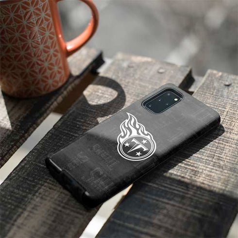 NFL Tennessee Titans Black & White Galaxy S20 Plus Pro Case