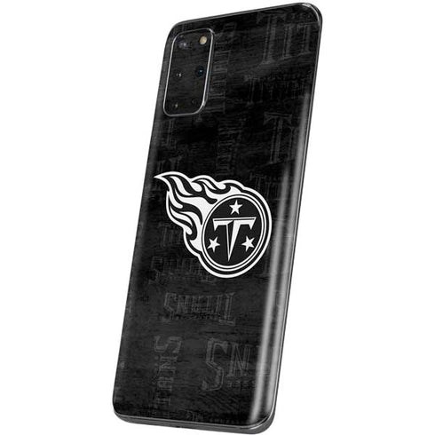 NFL Tennessee Titans Black & White Galaxy S20 Plus Skin