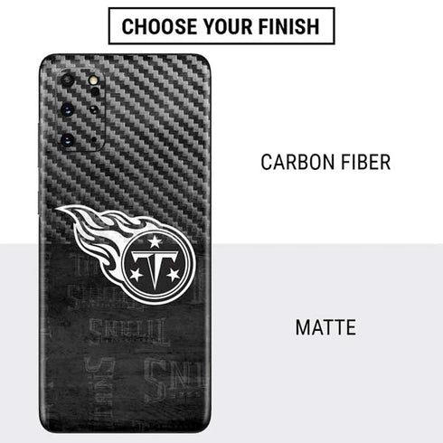 NFL Tennessee Titans Black & White Galaxy S20 Plus Skin