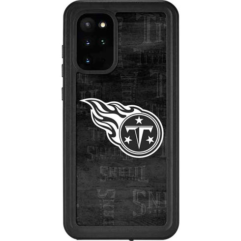 NFL Tennessee Titans Black & White Galaxy S20 Plus Waterproof Case