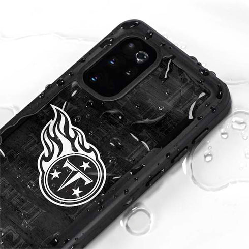 NFL Tennessee Titans Black & White Galaxy S20 Plus Waterproof Case