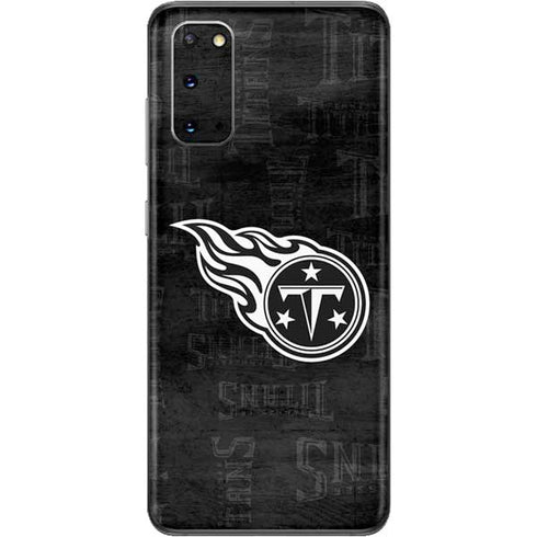 NFL Tennessee Titans Black & White Galaxy S20 Skin