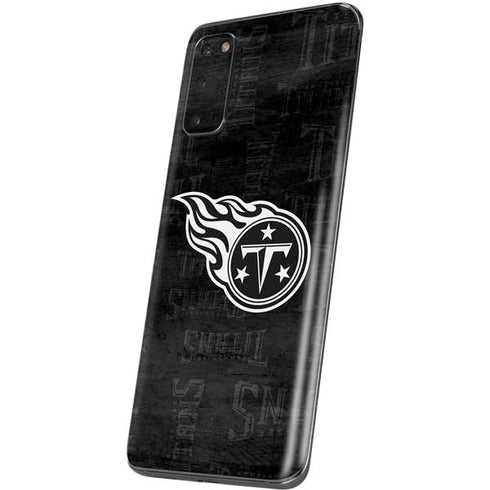 NFL Tennessee Titans Black & White Galaxy S20 Skin