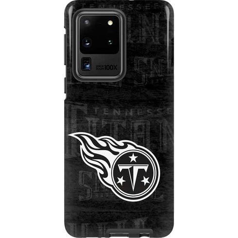 NFL Tennessee Titans Black & White Galaxy S20 Ultra 5G Pro Case