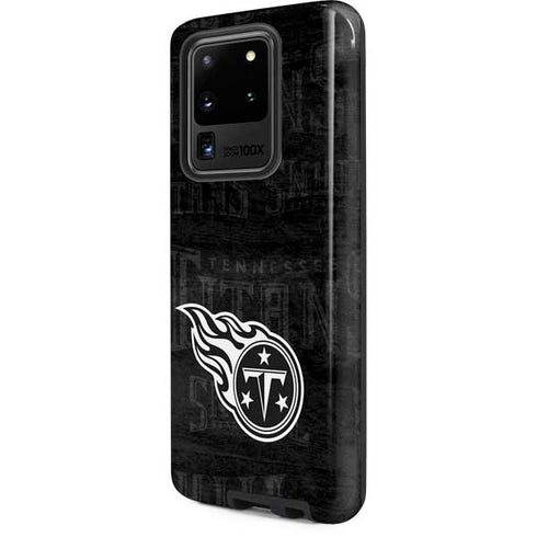 NFL Tennessee Titans Black & White Galaxy S20 Ultra 5G Pro Case