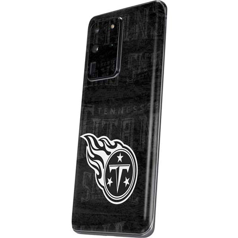 NFL Tennessee Titans Black & White Galaxy S20 Ultra 5G Skin