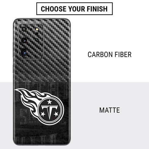 NFL Tennessee Titans Black & White Galaxy S20 Ultra 5G Skin