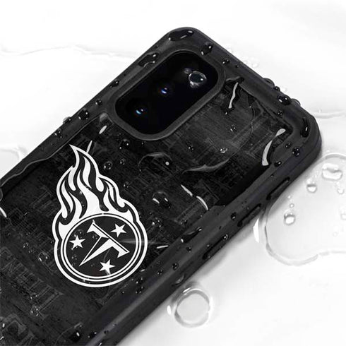 NFL Tennessee Titans Black & White Galaxy S20 Waterproof Case