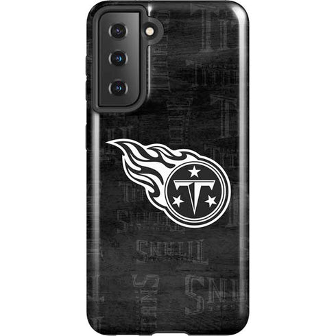 NFL Tennessee Titans Black & White Galaxy S21 5G Pro Case